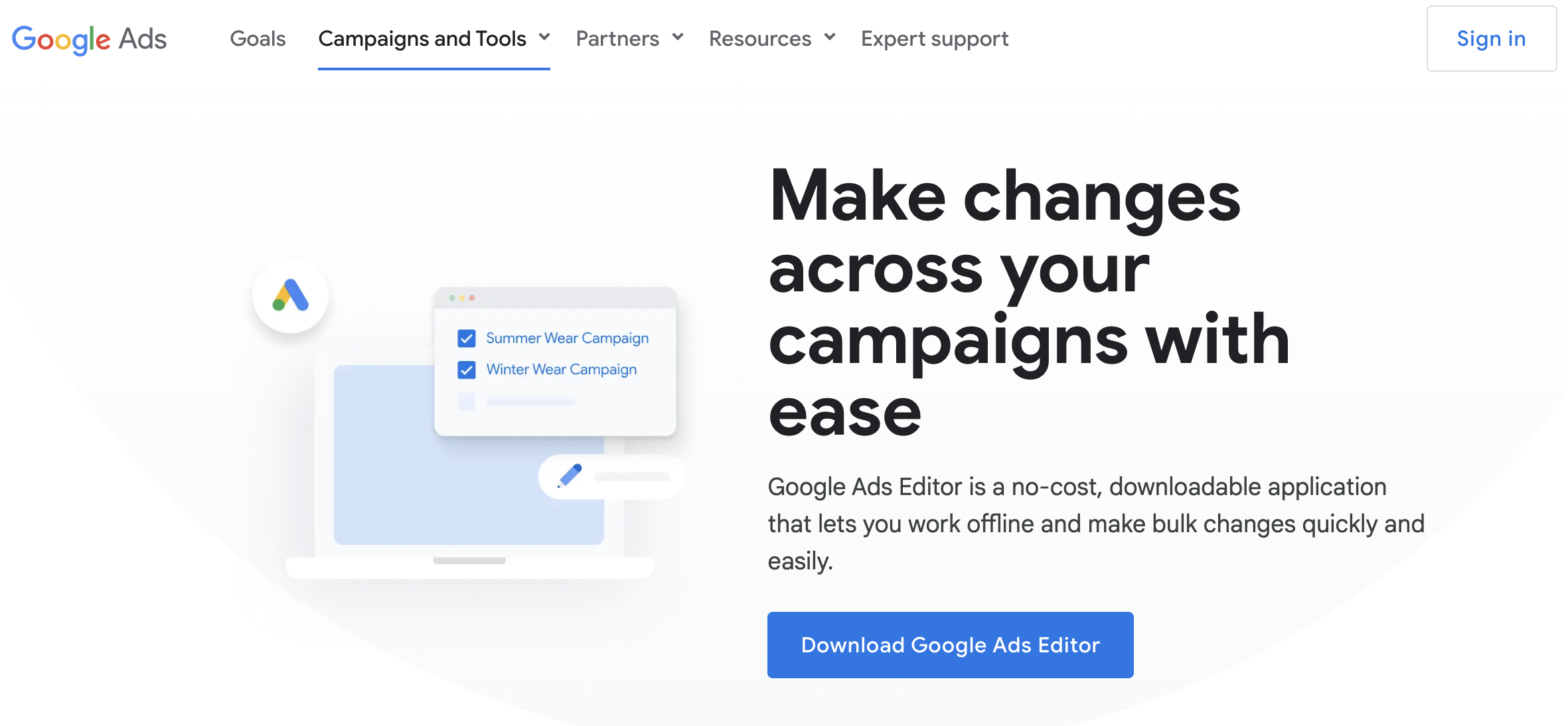 ppc tools, Google Ads Editor